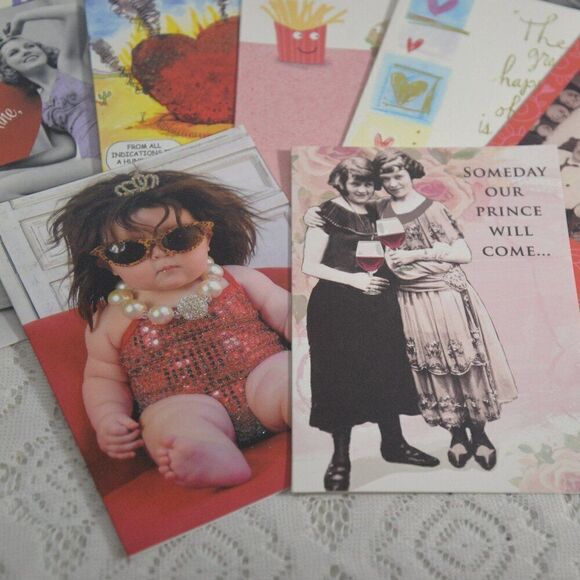 Valentines Day Cards 15 Various Brand New with Envelopes - Picture 5 of 13